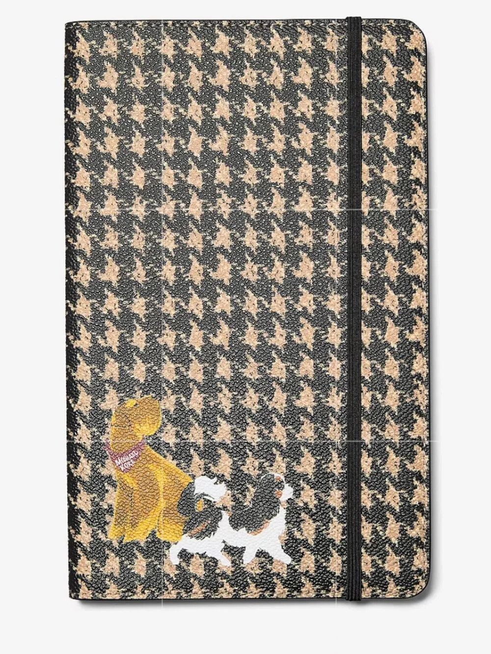 🐶📔🐶 MICHAEL KORS Medium Embellished Houndstooth Print Notebook 🐶📔🐶 NWT 🐶📔🐶
